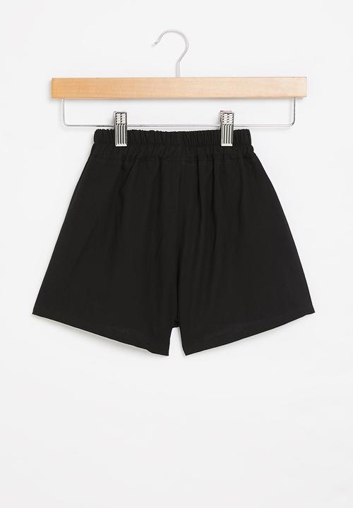 Pop Candy - Shorts with elastic waist - black