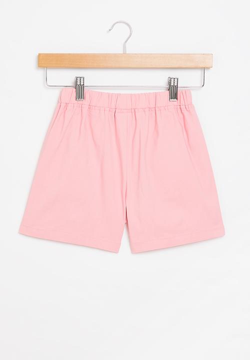 Pop Candy - Girls elastic waist shorts - pink