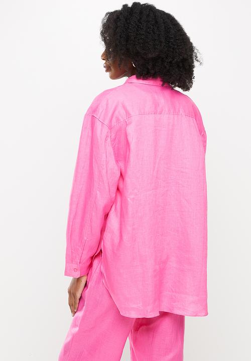 Me&B - Longer length long sleeve shirt - hot pink