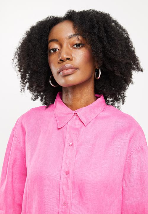Me&B - Longer length long sleeve shirt - hot pink