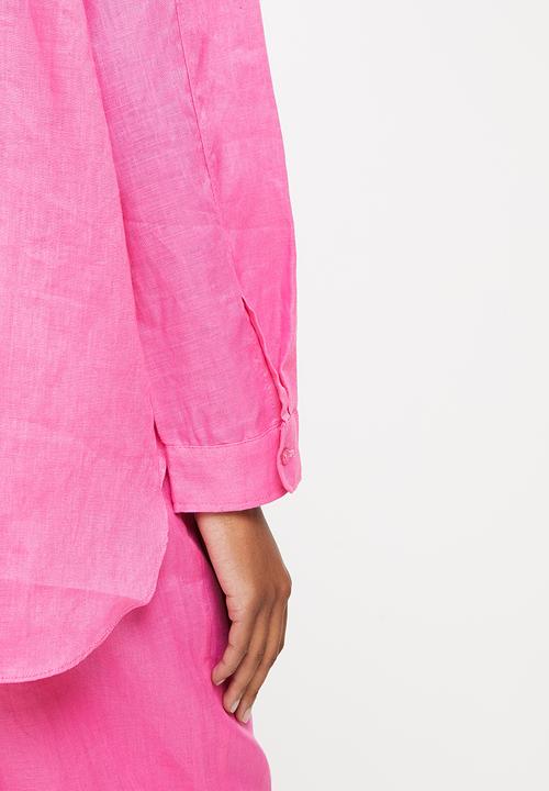 Me&B - Longer length long sleeve shirt - hot pink