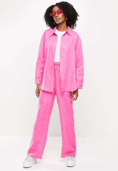 Me&B - Longer length long sleeve shirt - hot pink