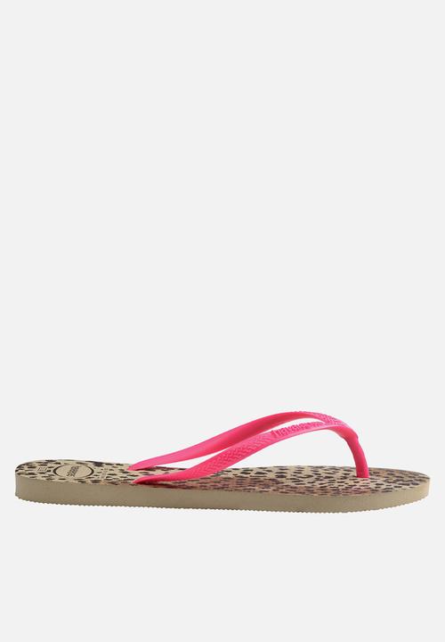 Havaianas - Slim animals - sand grey & pink
