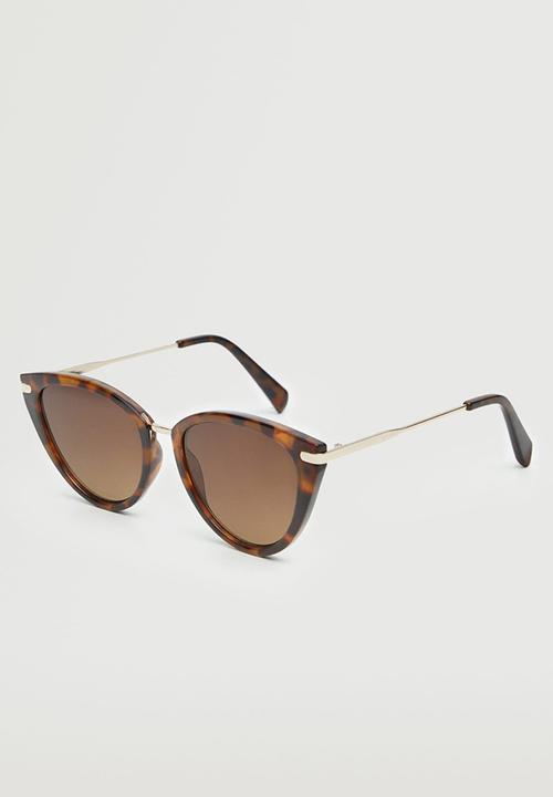 MANGO - Acetate frame sunglasses - chocolate