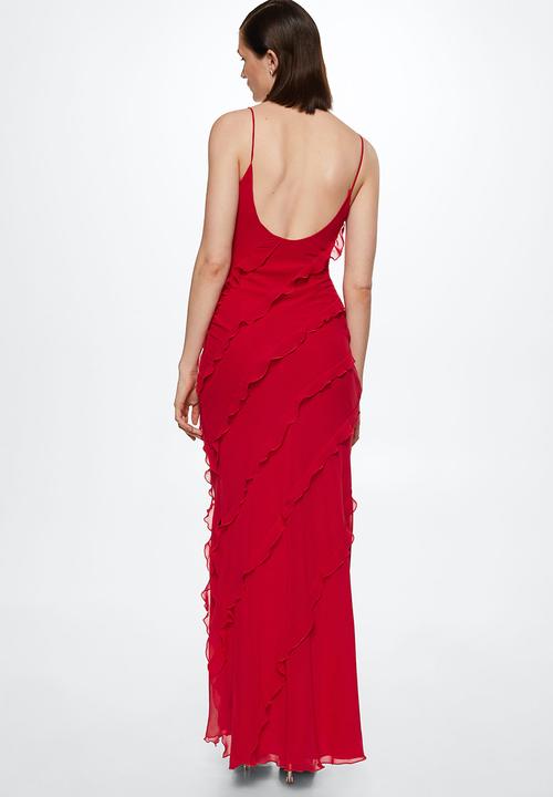 MANGO - Dress sur - red