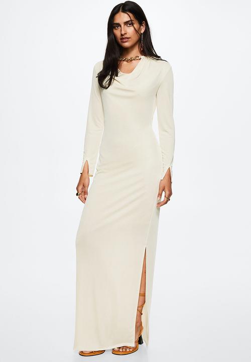 MANGO - Dress oro-a - light beige