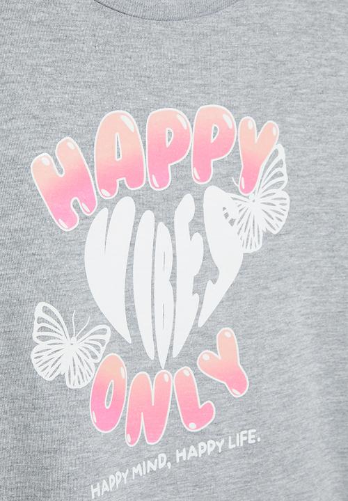 Superbalist - Graphic t-shirt - grey melange