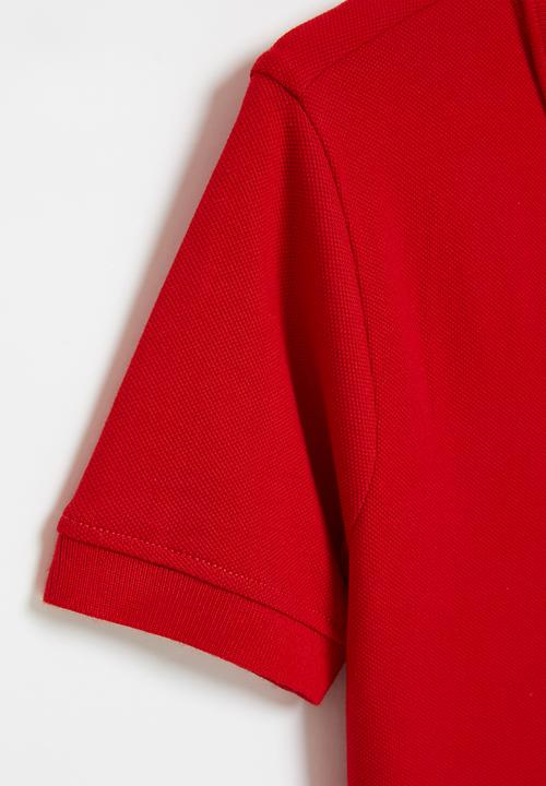 POLO - Boys classic short sleeve golfer - red