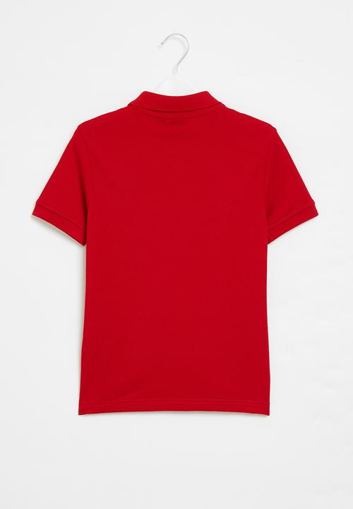 POLO - Boys classic short sleeve golfer - red