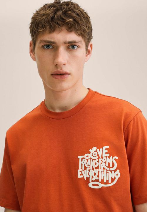 MANGO - Queen transform everything t-shirt - orange