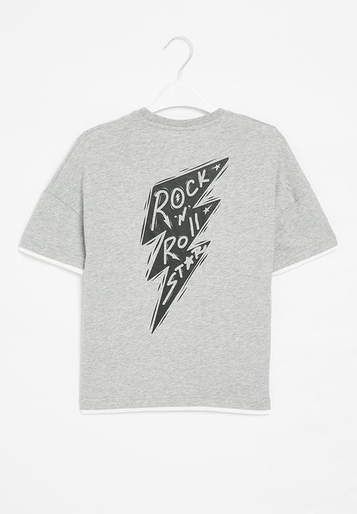 Rebel Republic - Rock 'n roll tee - grey