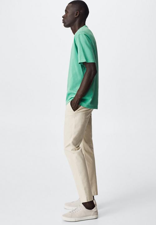 MANGO - T-shirt anouk - mint green