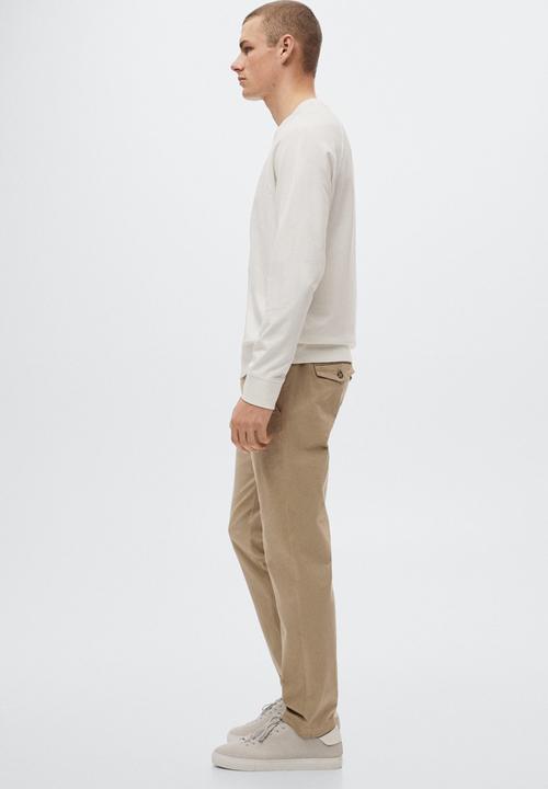 MANGO - Prato trouser - beige
