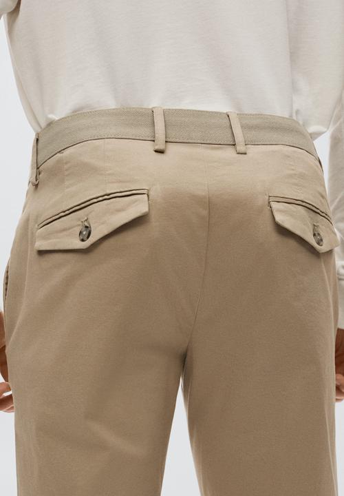 MANGO - Prato trouser - beige