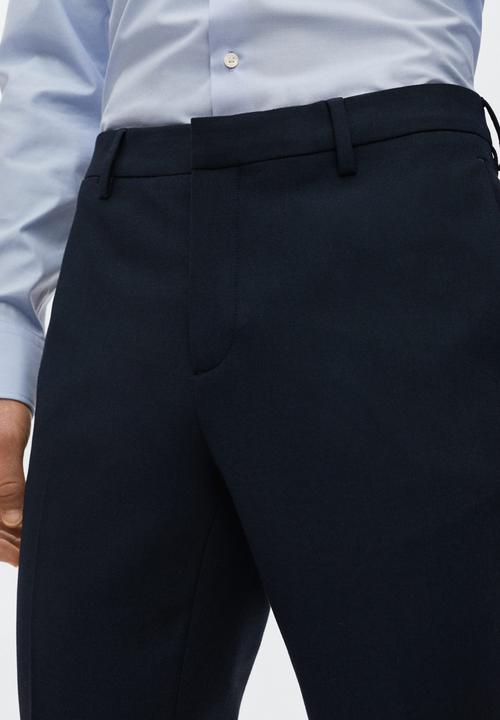 MANGO - Paulo smart trousers - navy