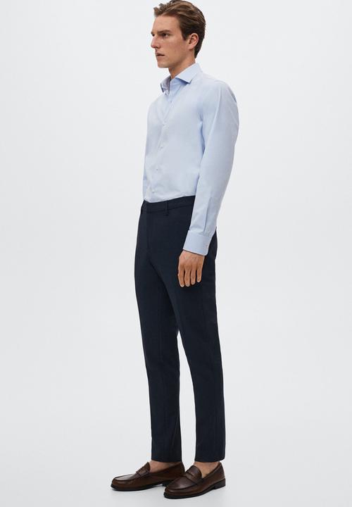 MANGO - Paulo smart trousers - navy