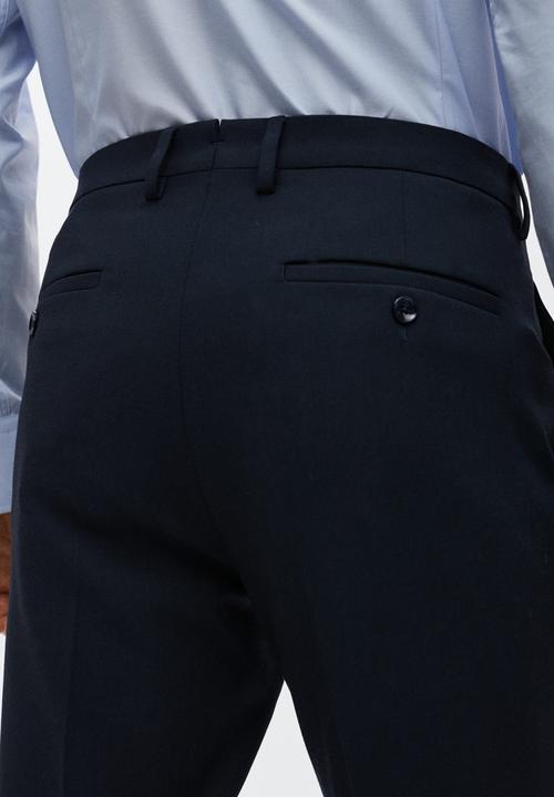 MANGO - Paulo smart trousers - navy