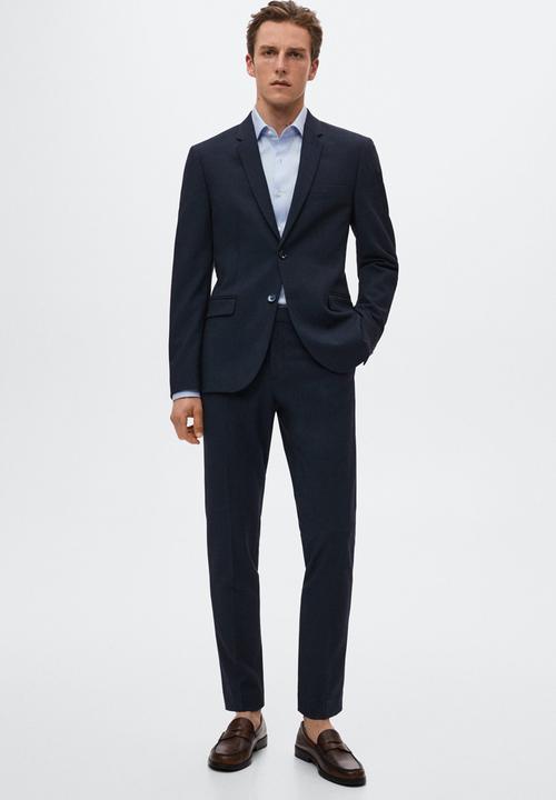 MANGO - Paulo smart trousers - navy
