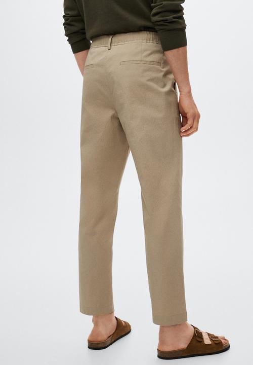 MANGO - Blanco trousers  - beige