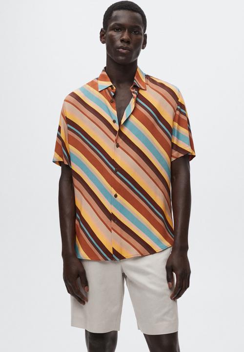 MANGO - Peniche shirt  - orange