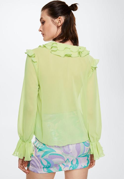 MANGO - Blouse nany - lime 