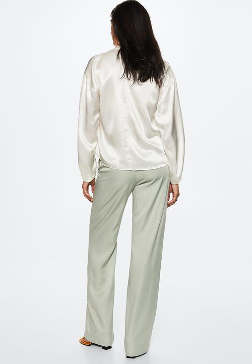 MANGO - Blouse nacar-a - white