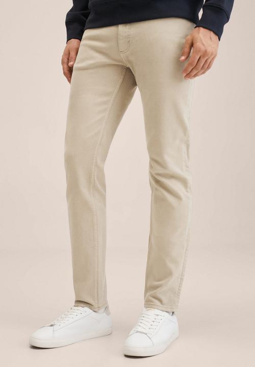 MANGO - Trousers . ibiza - beige