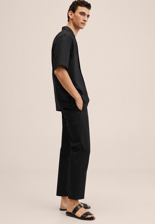 MANGO - York trousers- black