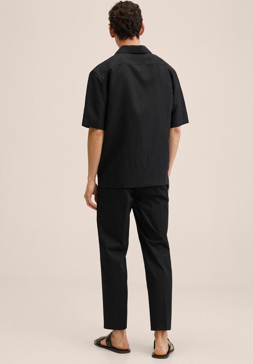 MANGO - York trousers- black