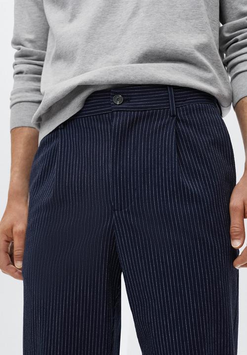 MANGO - Blanco trousers - navy