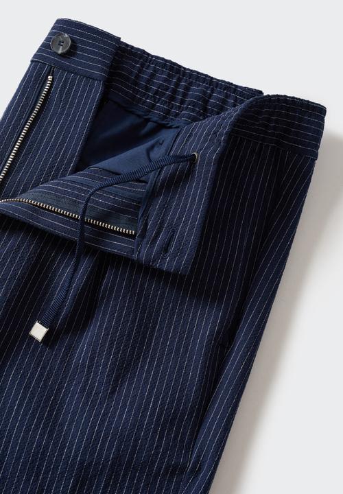 MANGO - Blanco trousers - navy