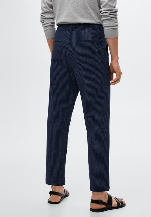 MANGO - Blanco trousers - navy