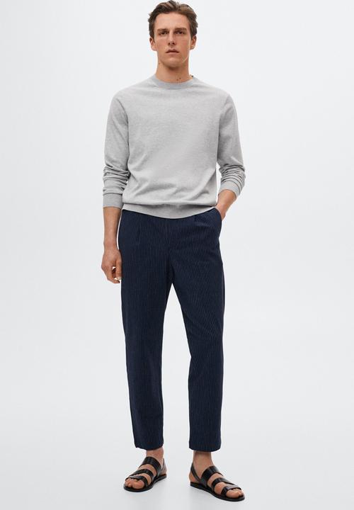 MANGO - Blanco trousers - navy