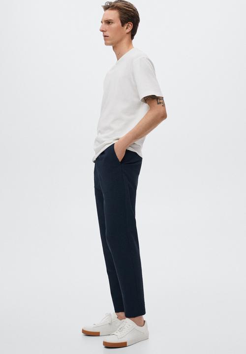 MANGO - Blanco trousers - navy