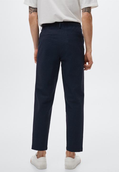 MANGO - Blanco trousers - navy