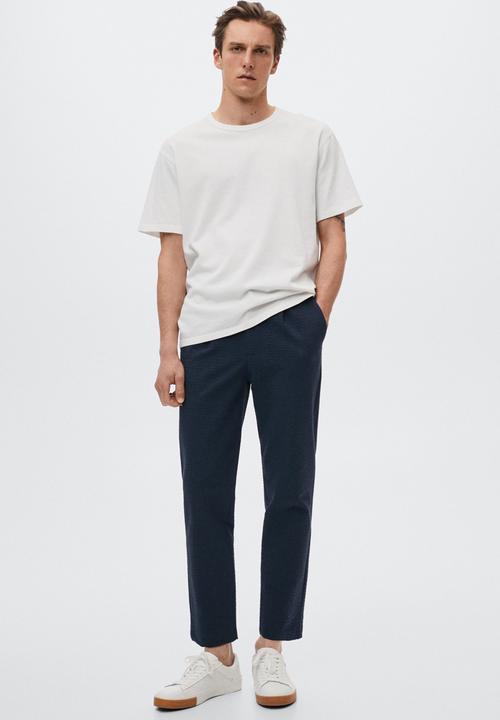 MANGO - Blanco trousers - navy