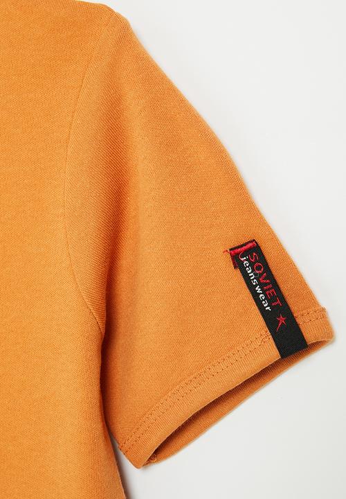 SOVIET - B bolt evo short sleeve muscle tee - pumpkin