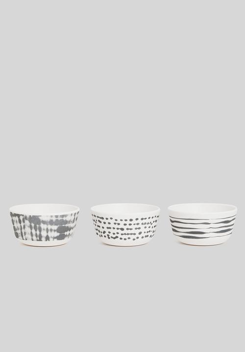 Excellent Houseware - Arc bamboo bowl set of 6 - black