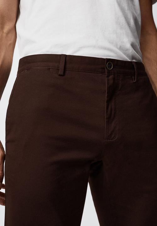 MANGO - Barna trouser - burgundy