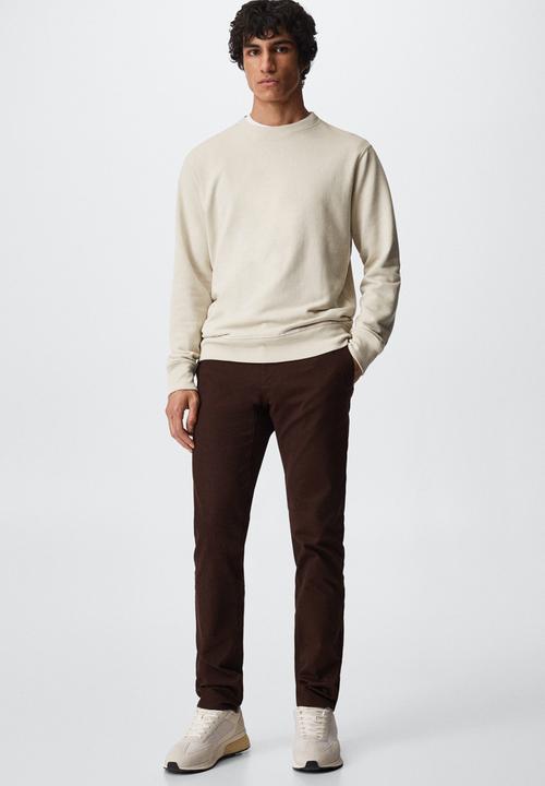 MANGO - Barna trouser - burgundy