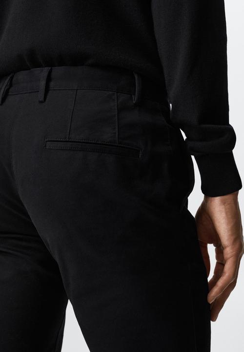 MANGO - Barna trouser - black
