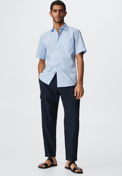 MANGO - Shirt . estepona - blue 