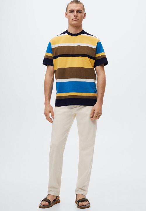 MANGO - Rivert  T-shirt- yellow