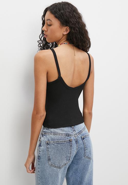 Blake - New shape tank vest - black