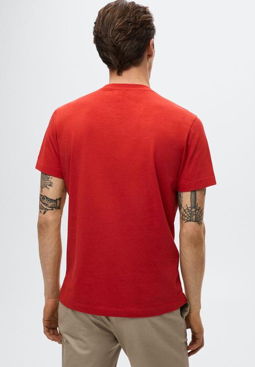 MANGO - Cherlo sustainable tee - red