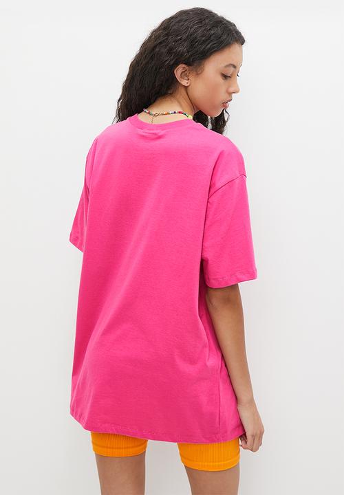 Blake - Graphic oversized tee - pink