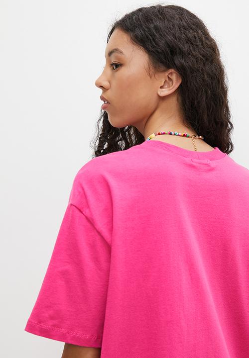 Blake - Graphic oversized tee - pink