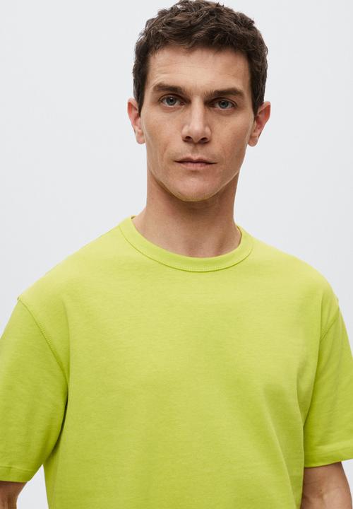 MANGO - Anouk relaxed T-shirt  - lime