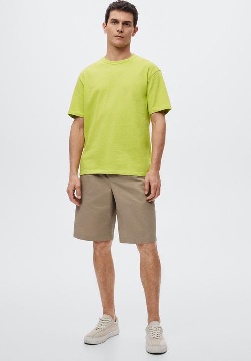 MANGO - Anouk relaxed T-shirt  - lime