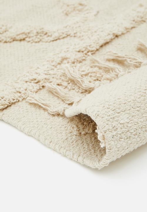 Sixth Floor - Shia tufted small rug - cream